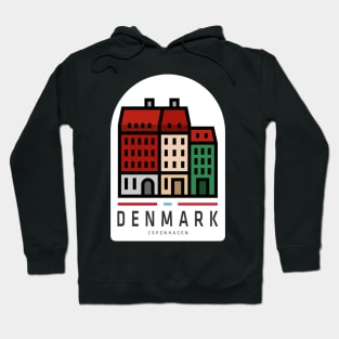 Copenhagen Denmark Sticker, Scandinavia Hoodie